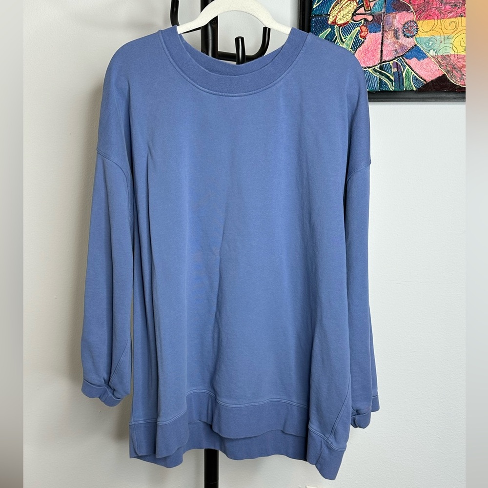 Lululemon Perfectly Oversized Crew sweatshirt in size 16.  A bluish purple.